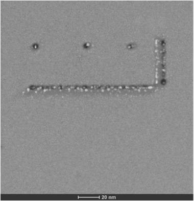 Nanoestruturação de superfícies via feixes de íons e de elétrons. 