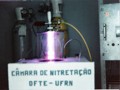 Primeiro equipamento de nitretao inica construdo na UFRN em 1985.