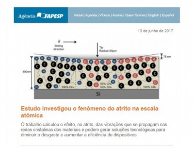 Matria no boletim da Agncia Fapesp