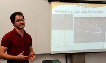 Estudante de I.C. que participa da pesquisa (Foto: Jonas Ramos - UCS)